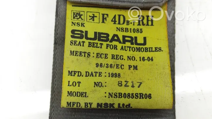 Subaru Forester SF Front seatbelt buckle NSB1085