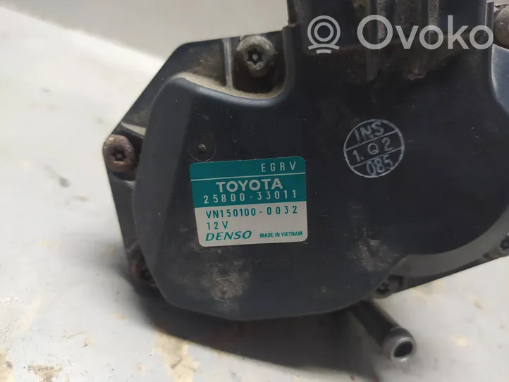 Toyota Auris E180 Soupape vanne EGR 2580033011