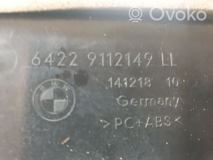 BMW 7 F01 F02 F03 F04 Ohjaamon sisäilman ilmakanava 9112149