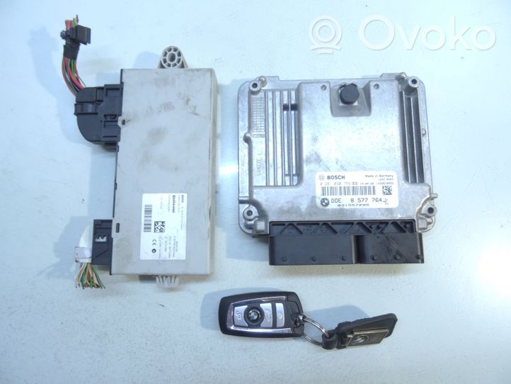 BMW 5 F10 F11 Komputer / Sterownik ECU i komplet kluczy 8577764