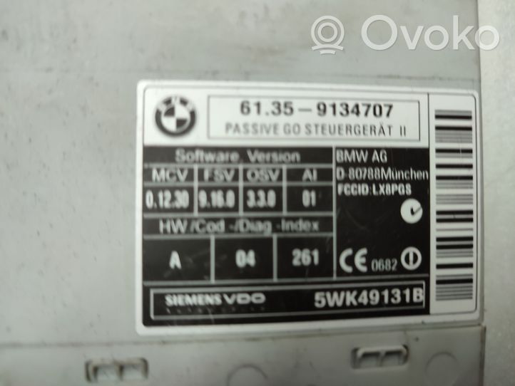 BMW X5 E70 Moduł / Sterownik systemu uruchamiania bezkluczykowego 9134707