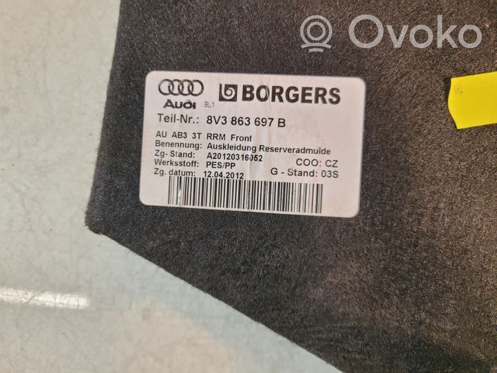 Audi A3 S3 8V Bagažinės kilimas 8V3863697