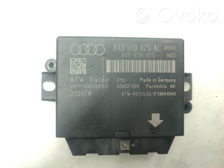 Audi A1 Pysäköintitutkan (PCD) ohjainlaite/moduuli 8X0919475AL