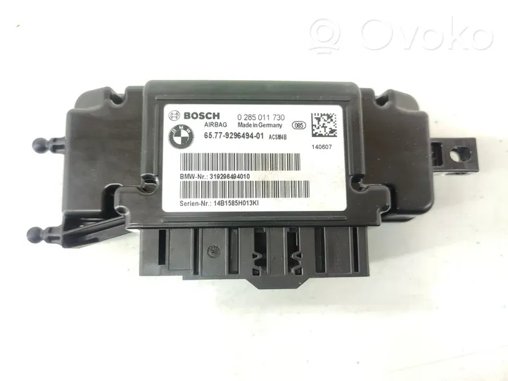 BMW 4 F32 F33 Module de contrôle airbag 9296494