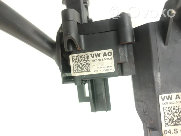 Volkswagen PASSAT B8 Wiper turn signal indicator stalk/switch 5K0953502N