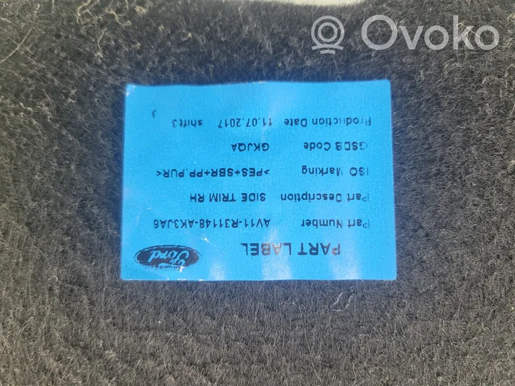 Ford B-MAX Dolny panel schowka koła zapasowego AV11R31148AK3JA6