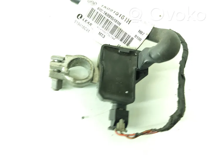 Volkswagen Tiguan Câble négatif masse batterie 1K0915181H