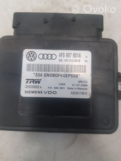 Audi A6 S6 C6 4F Centralina/modulo sistema frenante 4F0907801A