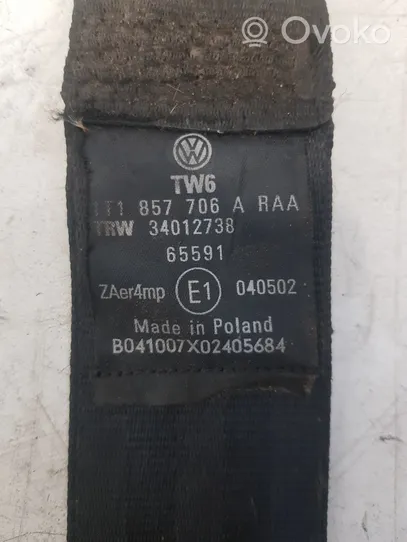 Volkswagen Touran I Pas bezpieczeństwa fotela przedniego 1T1857706A