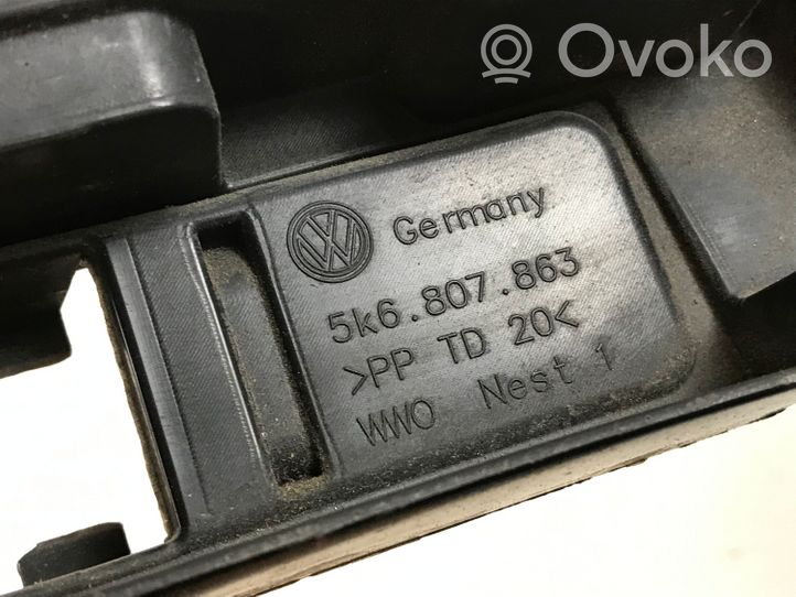 Volkswagen Golf VI Uchwyt / Mocowanie zderzaka tylnego 5K6807863