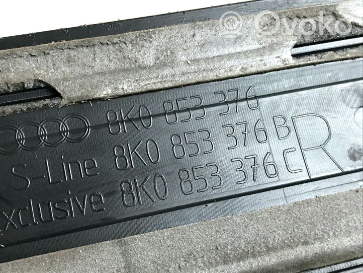 Audi A4 S4 B8 8K Copertura del rivestimento del sottoporta anteriore 8K0853376