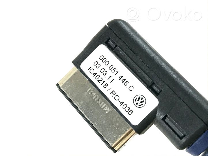 Volkswagen PASSAT B7 Câbles changeur CD 000051446C