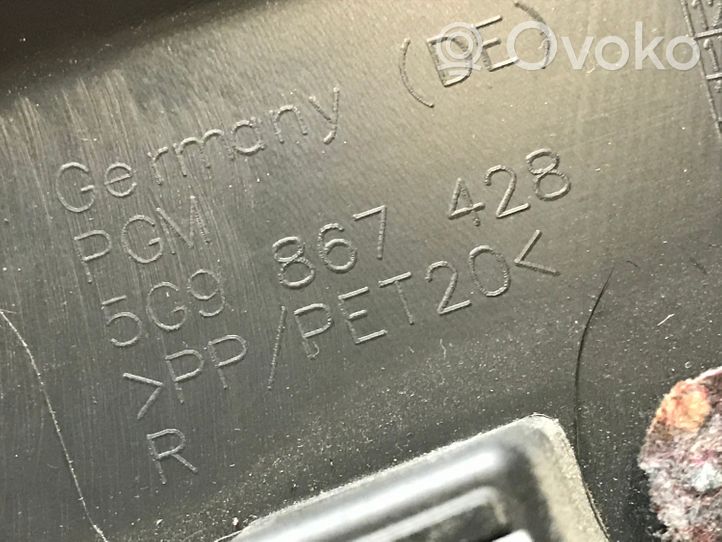 Volkswagen Golf VII Revestimiento lateral del maletero/compartimento de carga 5G9867428AC