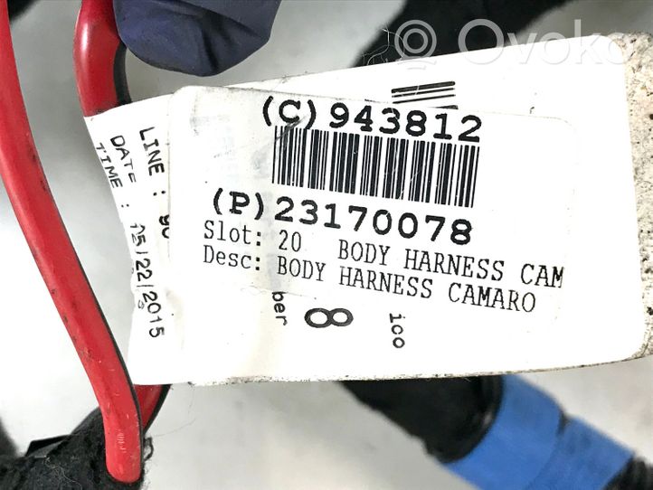 Chevrolet Camaro Okablowanie deski rozdzielczej 23170078