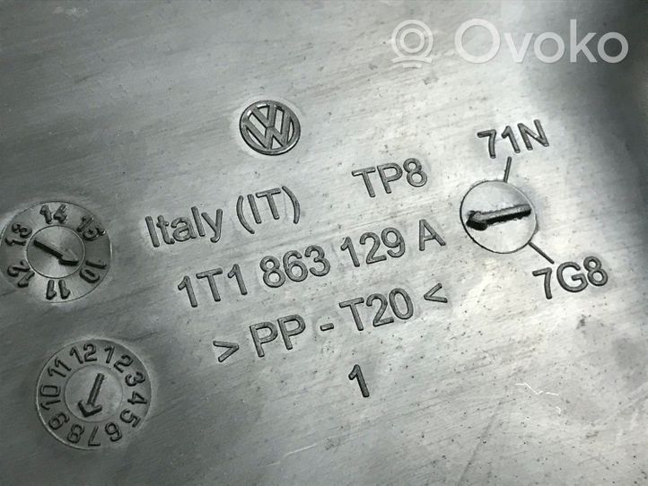 Volkswagen Touran II Garniture panneau inférieur de tableau de bord 1T1863129A