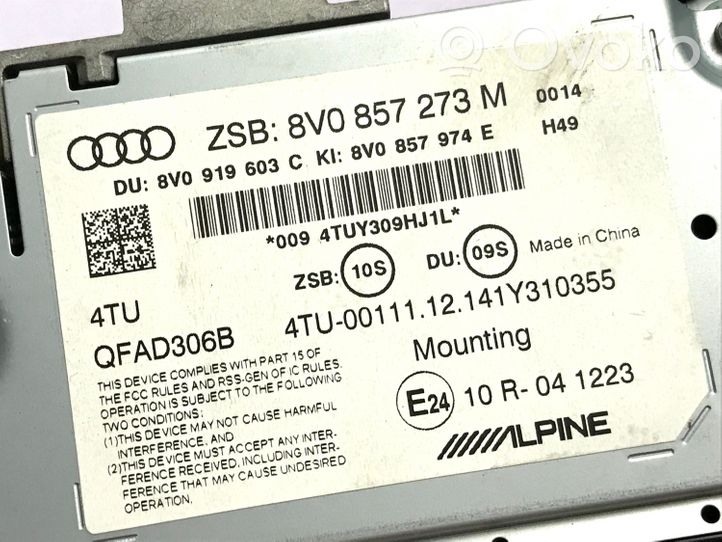 Audi A3 S3 8V Monitor / wyświetlacz / ekran 8V0857273M