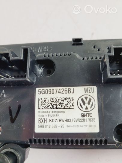 Volkswagen T-Roc Panel klimatyzacji 5G0907426BJ