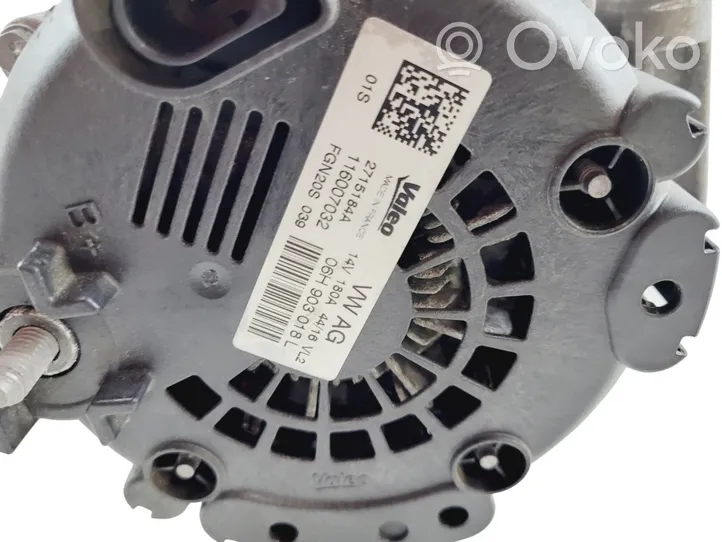 Audi A6 S6 C7 4G Generatore/alternatore 06H903018L