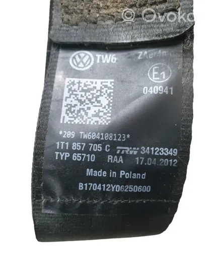 Volkswagen Touran II Front seatbelt 1T1857705C