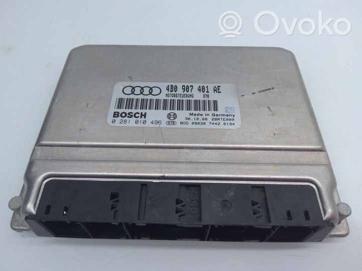 Audi A6 S6 C5 4B Centralina/modulo del motore 4B0907401