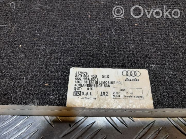 Audi A4 S4 B8 8K Tappetino posteriore 8R0864450