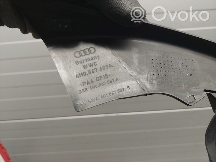 Audi A8 S8 D4 4H Front door window/glass frame 4H0867609A