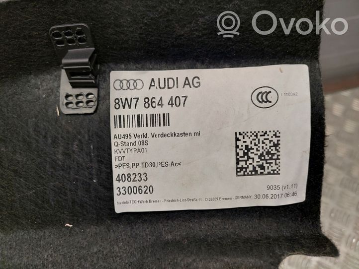 Audi A5 Osłona rygla zamka klapy tylnej 8W7864407