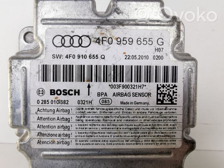 Audi A6 S6 C6 4F Turvatyynyn ohjainlaite/moduuli 0285010682