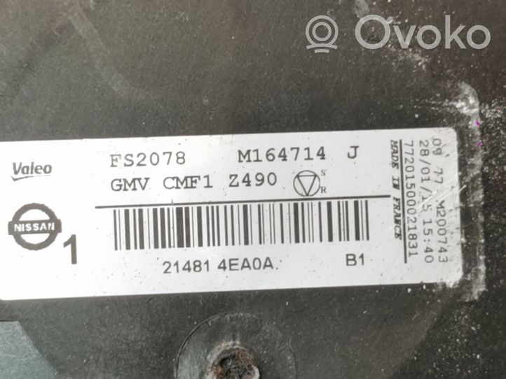 Nissan Qashqai Jäähdyttimen jäähdytinpuhallin 214814EA0A