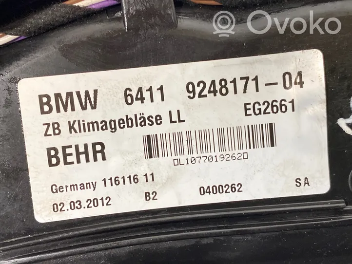 BMW 5 F10 F11 Sisälämmityksen ilmastoinnin korin kokoonpano 11611611