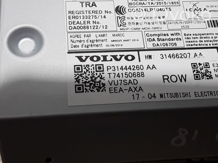 Volvo S90, V90 Radio/CD/DVD/GPS-pääyksikkö 31444260