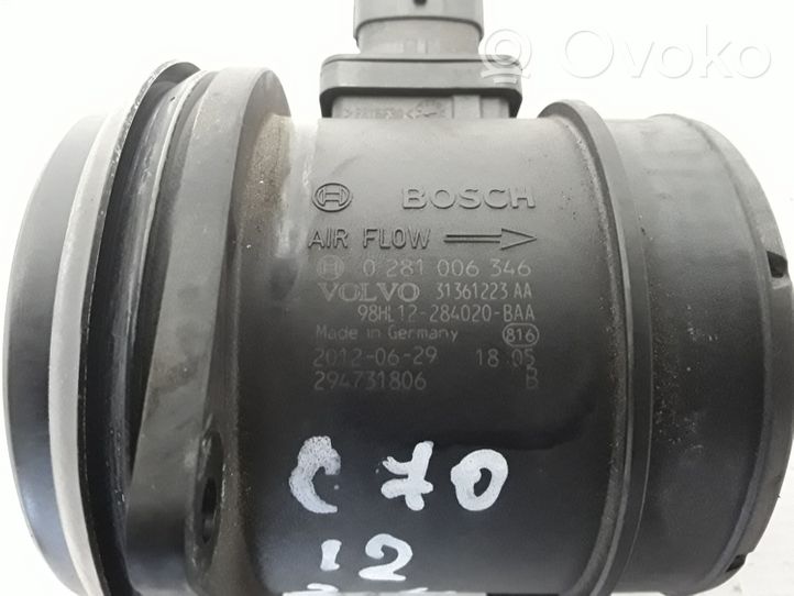 Volvo C70 Mass air flow meter 