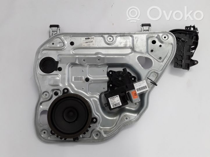 Volvo S40 Rear window lifting mechanism without motor 