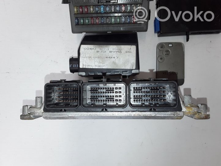 Renault Vel Satis Komputer / Sterownik ECU i komplet kluczy 