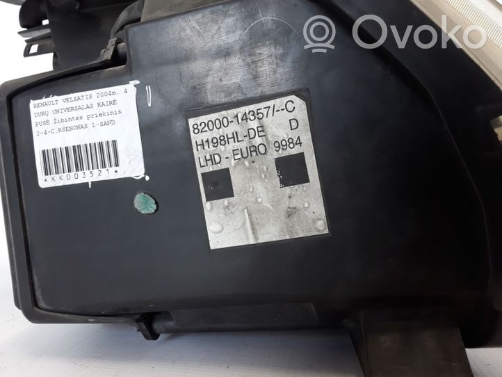 Renault Vel Satis Передняя фара 8200014357