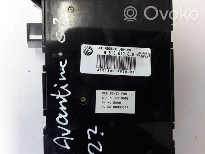 Renault Avantime Comfort/convenience module A81001300