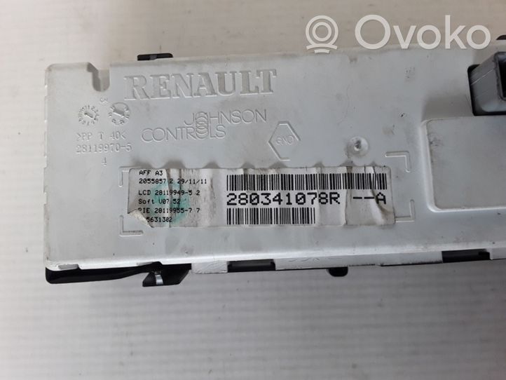 Renault Kangoo II Monitor / wyświetlacz / ekran 280341078R