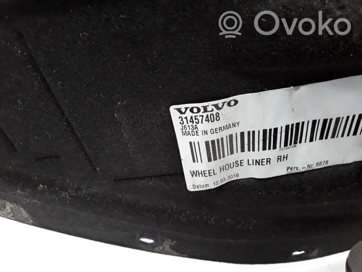 Volvo XC40 Rivestimento paraspruzzi parafango posteriore 31457408