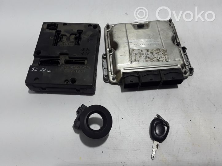 Renault Scenic I Engine ECU kit and lock set 