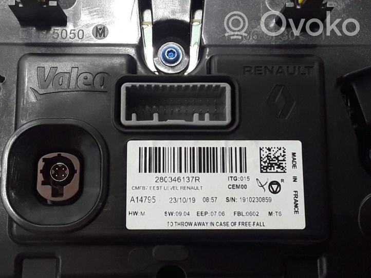 Renault Zoe Monitor / wyświetlacz / ekran 280346137R