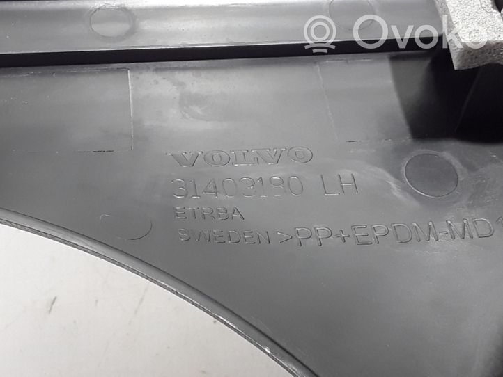 Volvo V40 Copertura del rivestimento del sottoporta posteriore 31403180