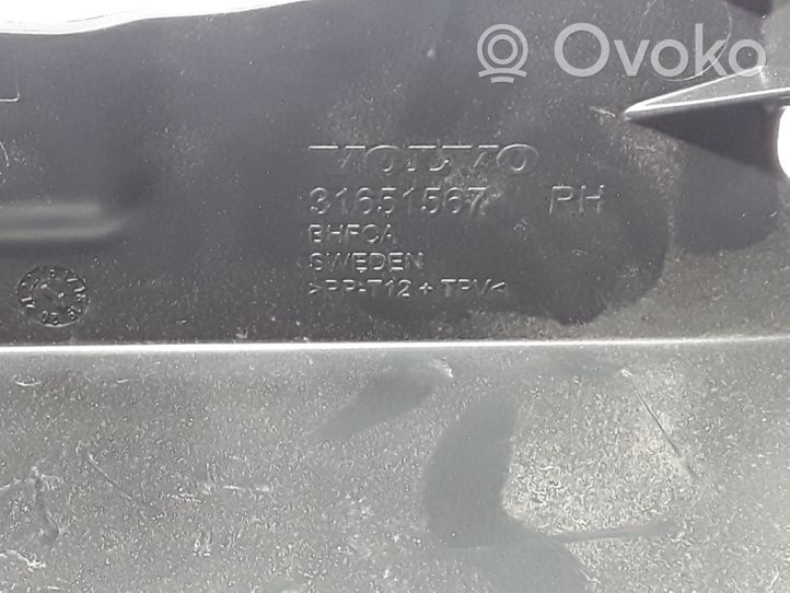 Volvo XC40 Rivestimento della modanatura della chiusura del vano motore/cofano 31651567