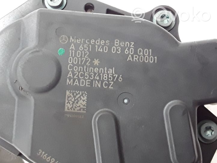 Mercedes-Benz E C207 W207 Клапан EGR A6511400360