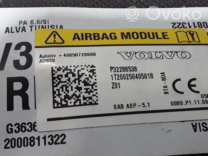 Volvo XC40 Airbag sedile 32288538