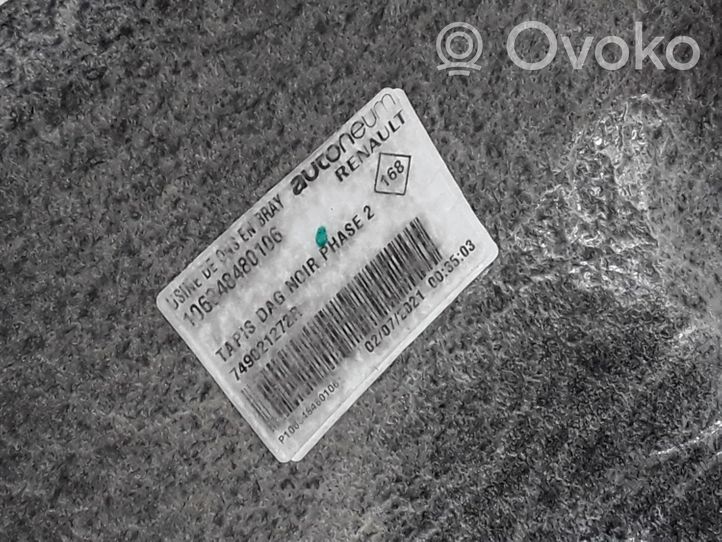 Renault Zoe Front floor carpet liner 749021272R