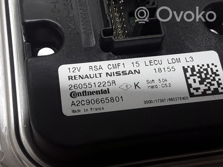 Renault Kadjar Xenon-valojen ohjainlaite/moduuli 260551225R