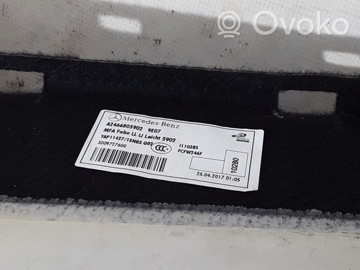 Mercedes-Benz GLA W156 Front floor carpet liner A2466805902