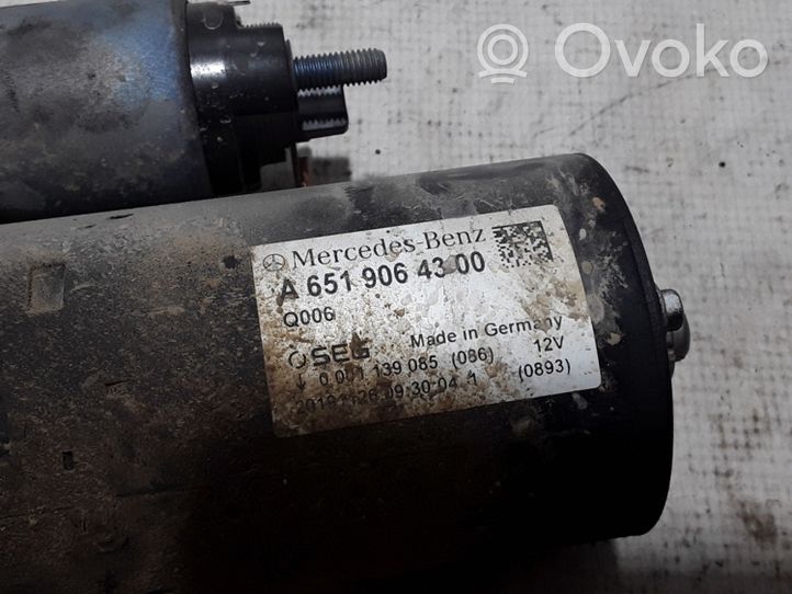 Mercedes-Benz Sprinter W907 W910 Motorino d’avviamento A6519064300