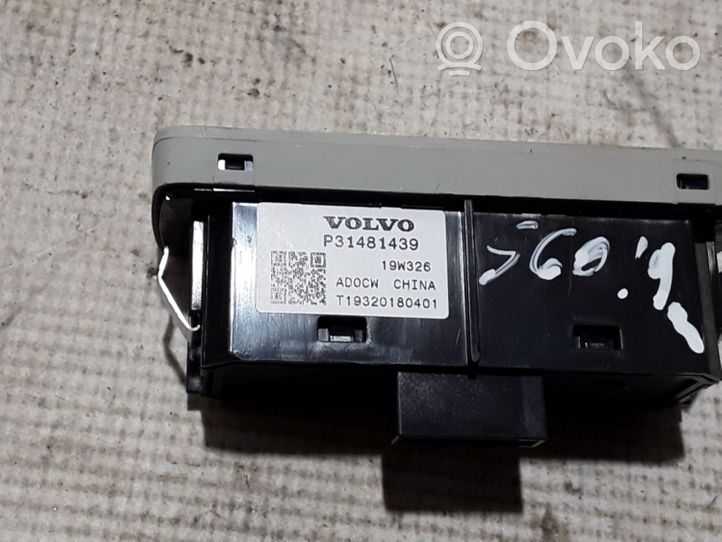 Volvo S60 Tailgate opening switch 31481439