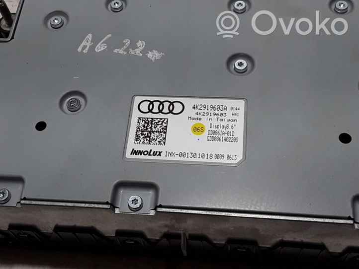 Audi A6 S6 C8 4K Monitori/näyttö/pieni näyttö 4K2919603A